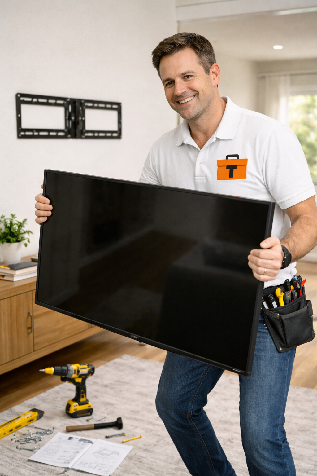 TV Wall Mount Installation (Customer-Supplied Bracket)